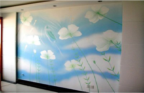 汉寿画墙绘怎么画好白云的蓬松感？