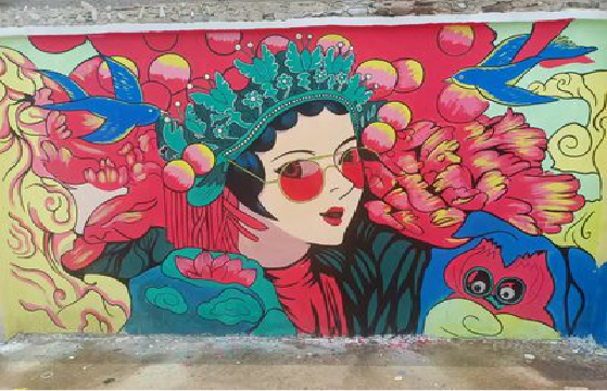 汉寿墙体彩绘-网红墙