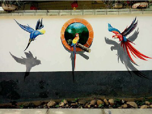 汉寿视觉错位-3D墙绘设计