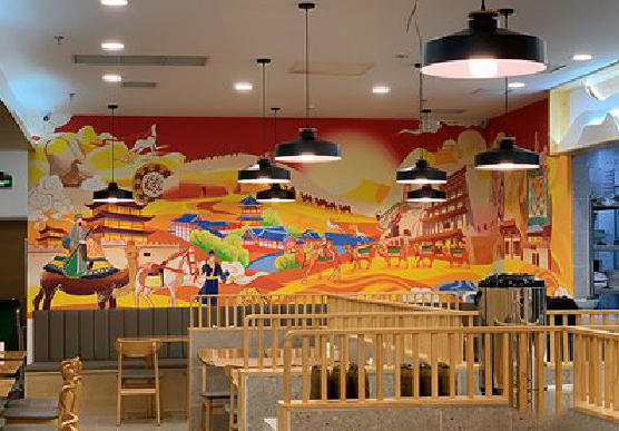 汉寿商业空间彩绘介绍。